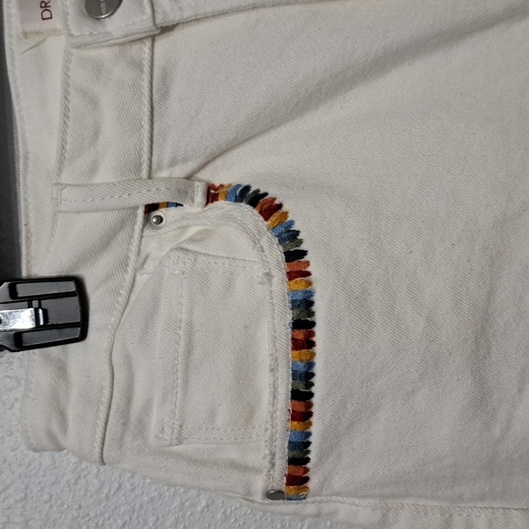 Driftwood x Folklore Gizelle Skinny Leg Embroidered Distressed Denim Jeans - Picture 8 of 14